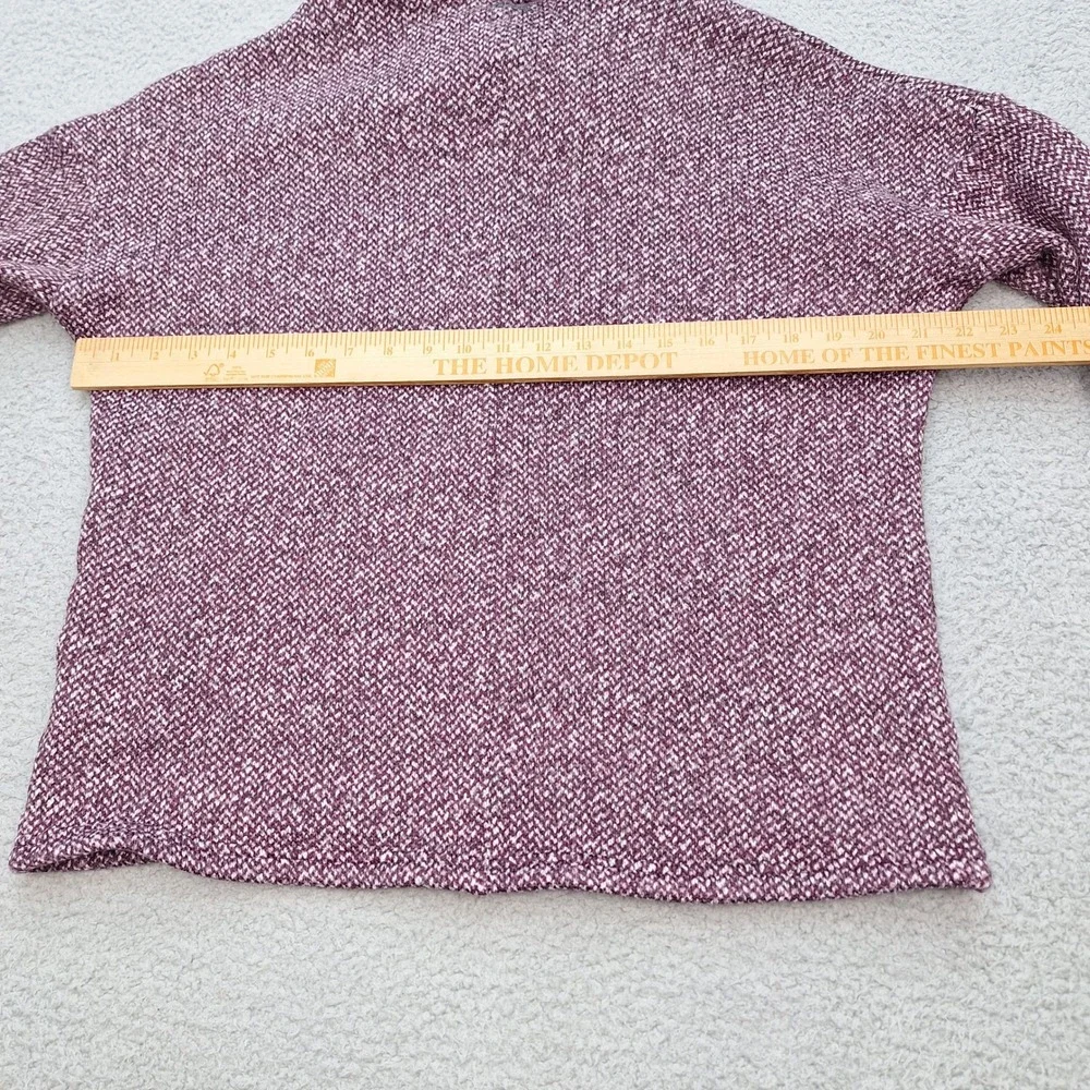 Columbia Sportswear Sweater Womens Medium Purple‎ Speckled Cowl Neck Oversized